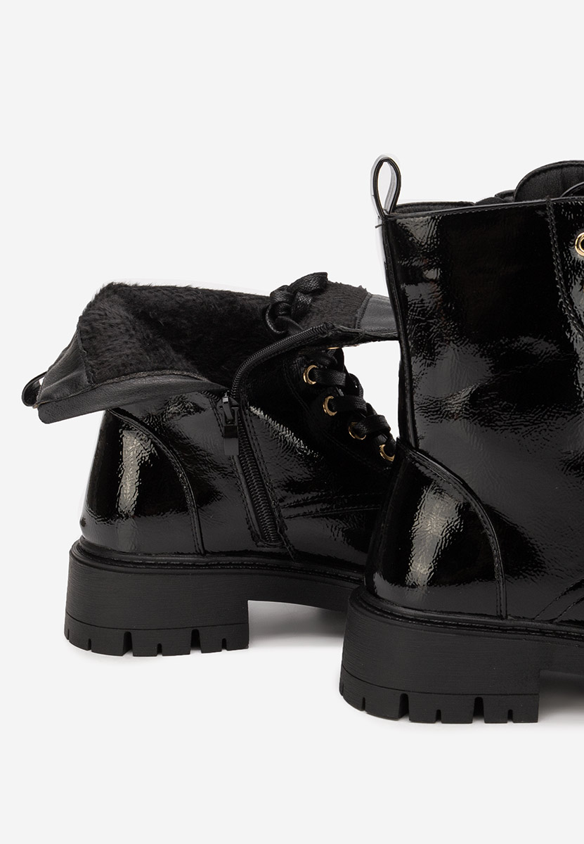 Czarne workery damskie Tatiania