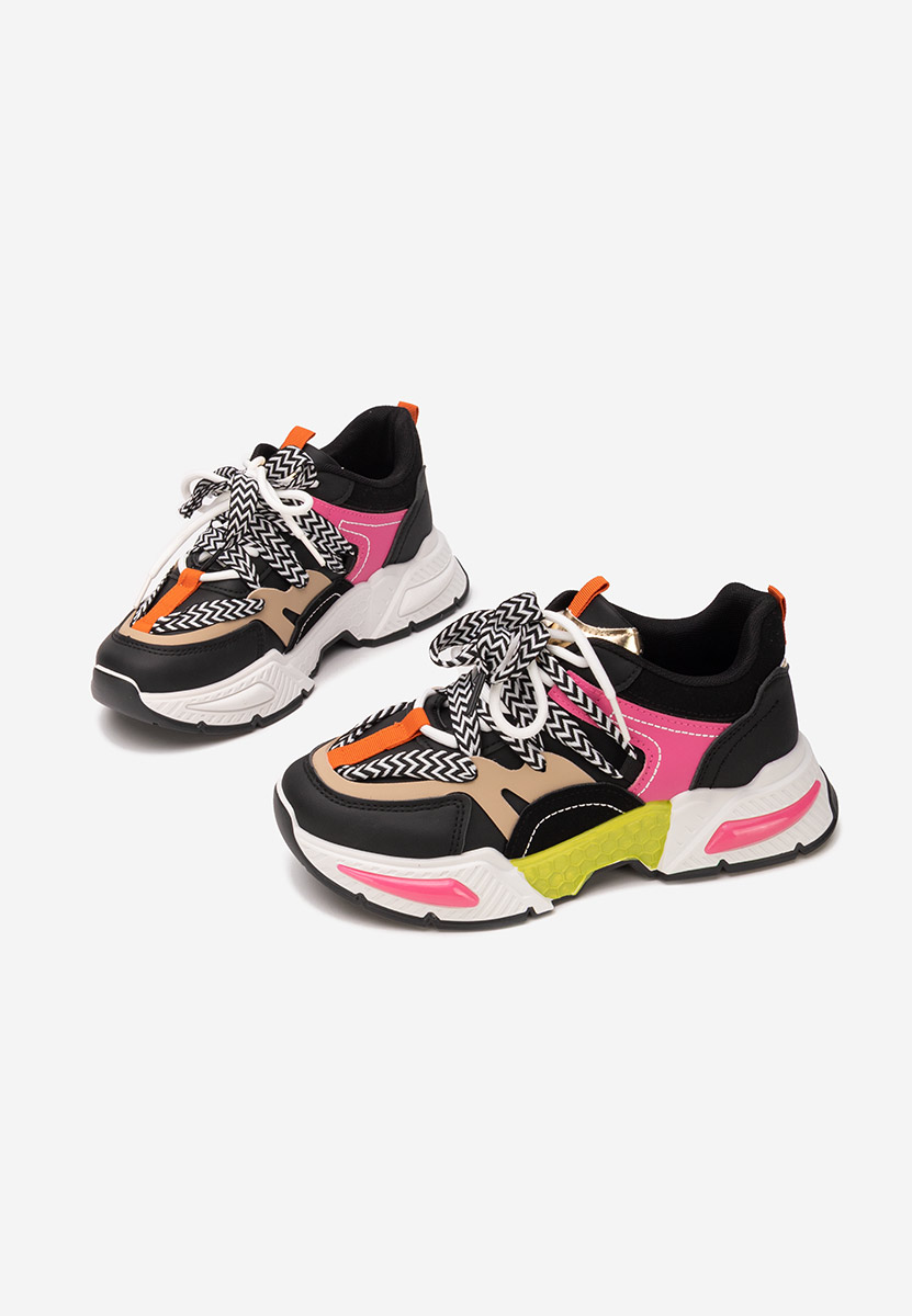 Czarne sneakersy damskie Celora