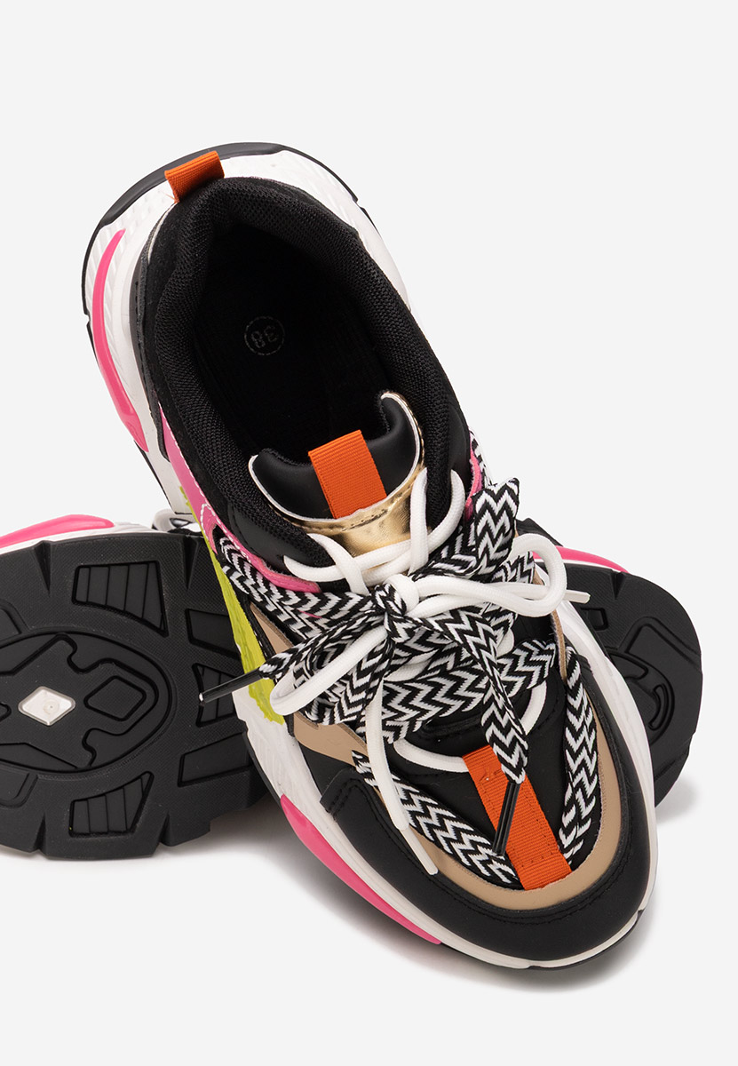 Czarne sneakersy damskie Celora