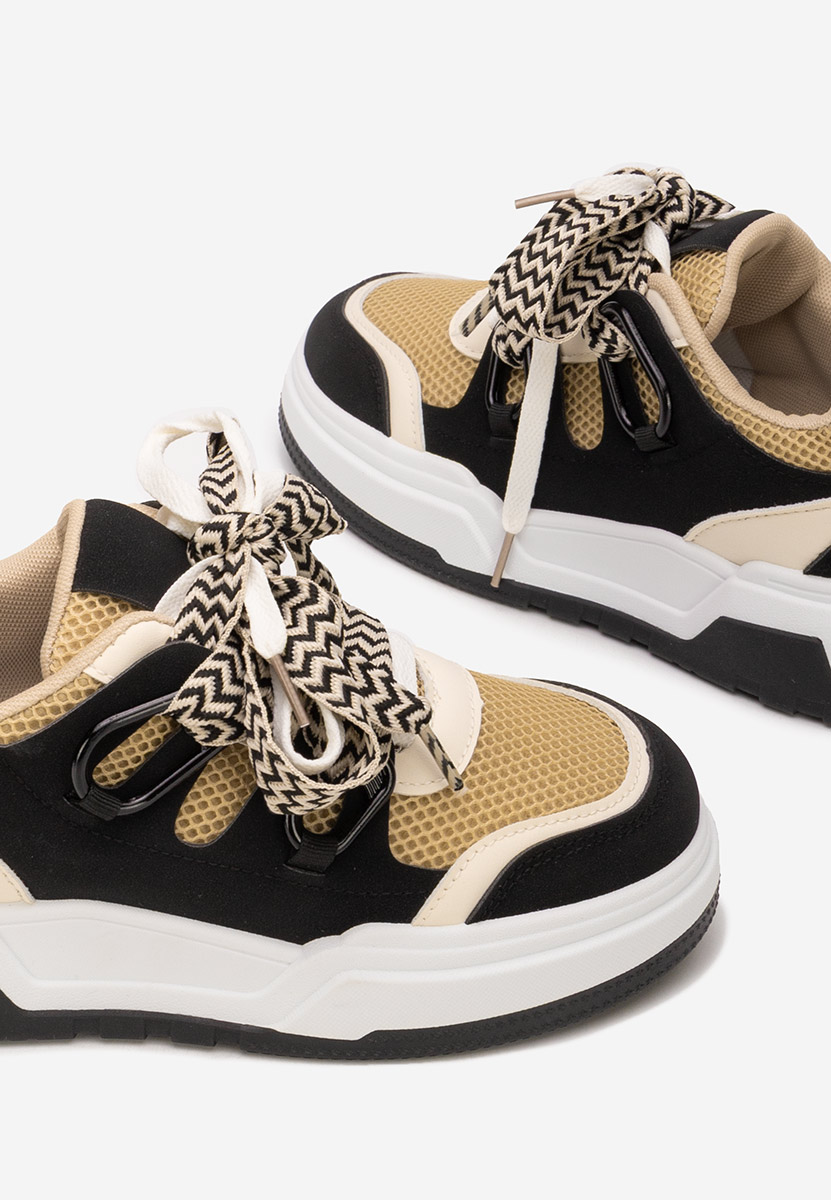 Czarne sneakersy damskie Amelora