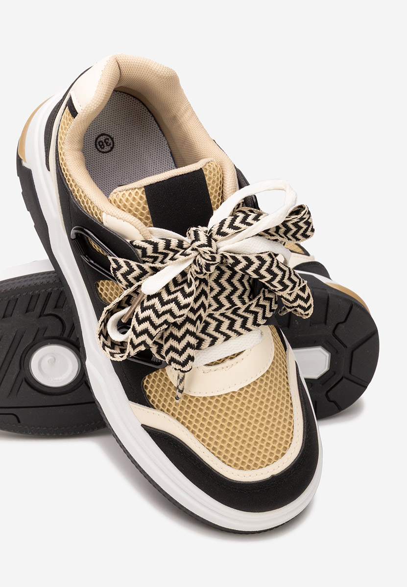 Czarne sneakersy damskie Amelora