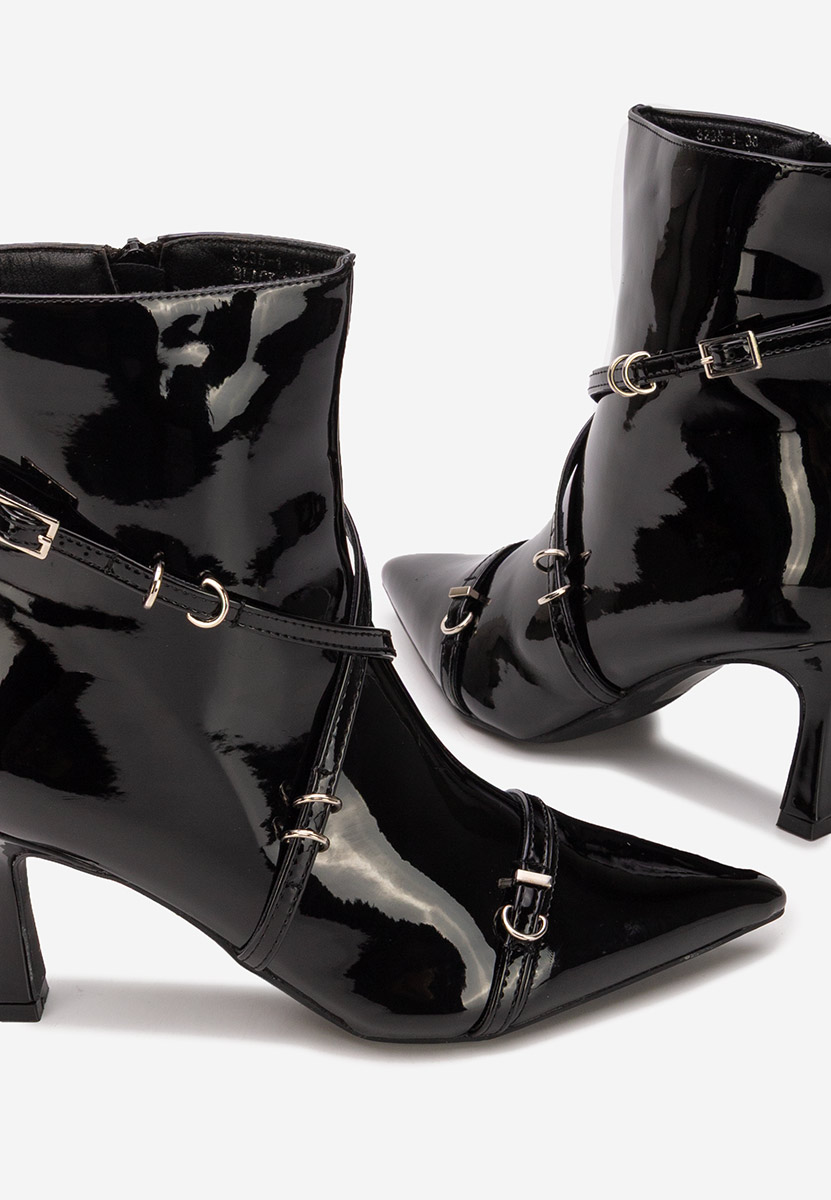 Czarne botki na szpilce Marcelia