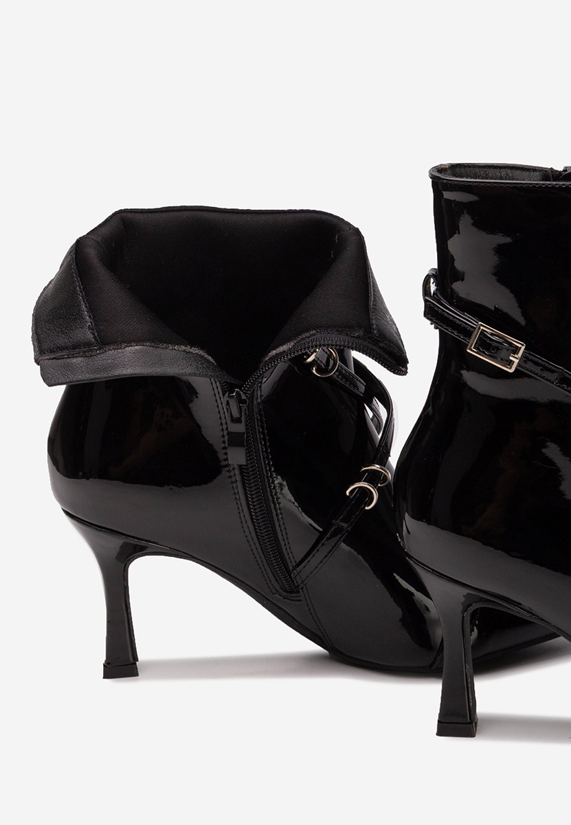 Czarne botki na szpilce Marcelia