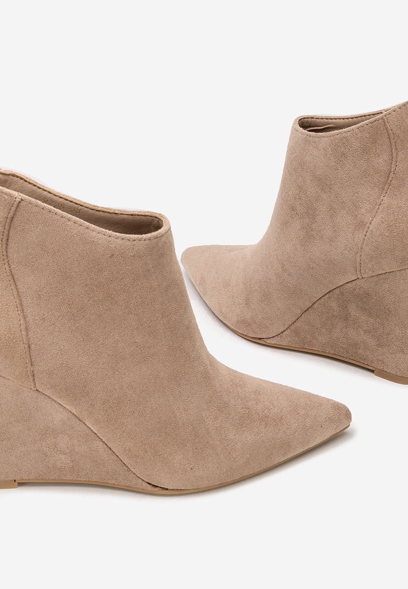 Khaki botki na koturnie Shenna V3