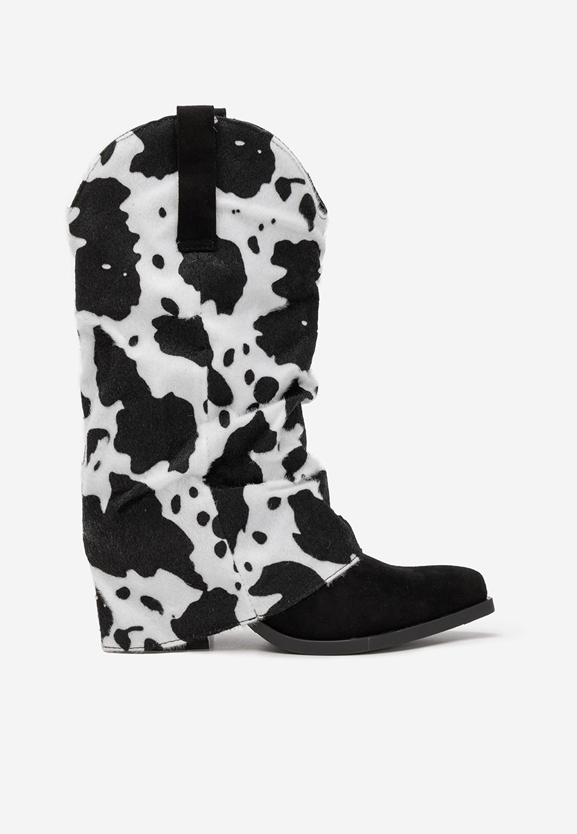 Wężowe kozaki kowbojki damskie Stolia