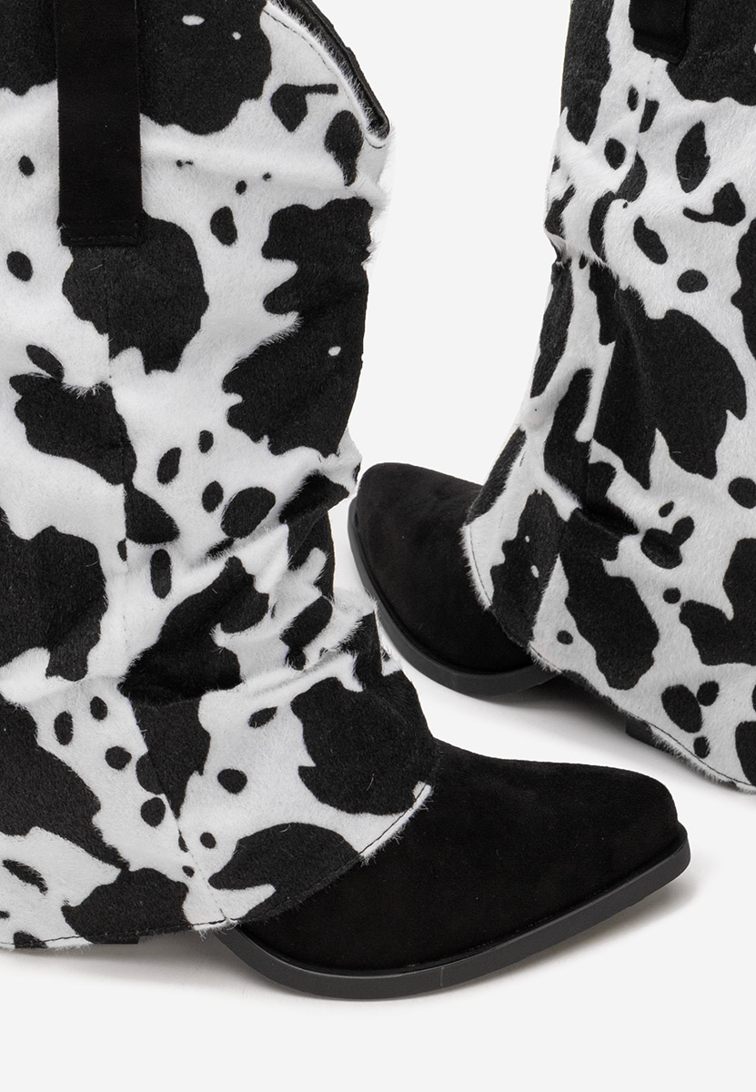 Wężowe kozaki kowbojki damskie Stolia