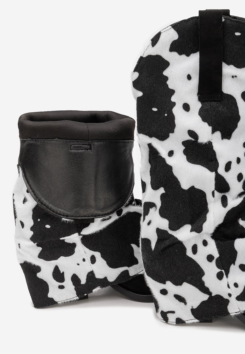 Wężowe kozaki kowbojki damskie Stolia