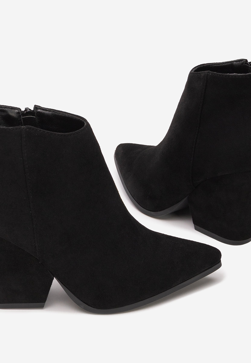 Czarne kowbojki damskie Versalia