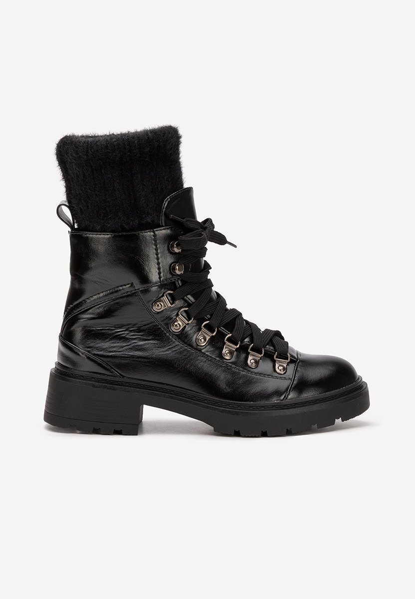 Czarne trapery damskie Simonia