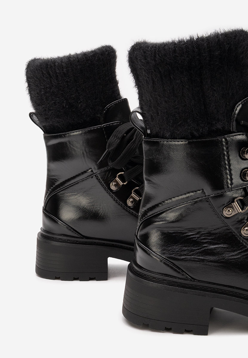 Czarne trapery damskie Simonia