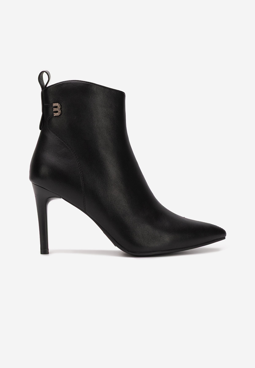 Czarne botki na szpilce Vanessia V2