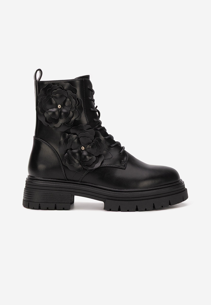 Czarne botki na platformie Penda