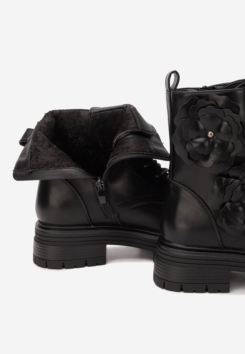 Czarne botki na platformie Penda