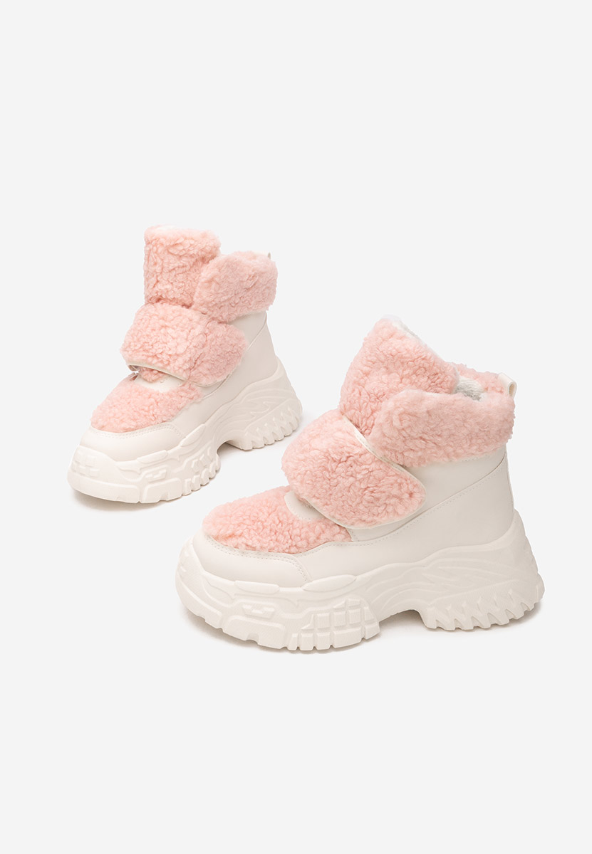 Białe zimowe sneakersy damskie Comino V2