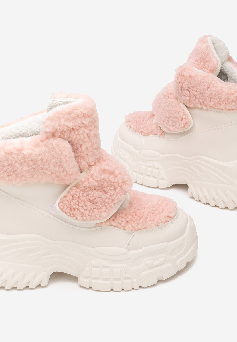 Białe zimowe sneakersy damskie Comino V2