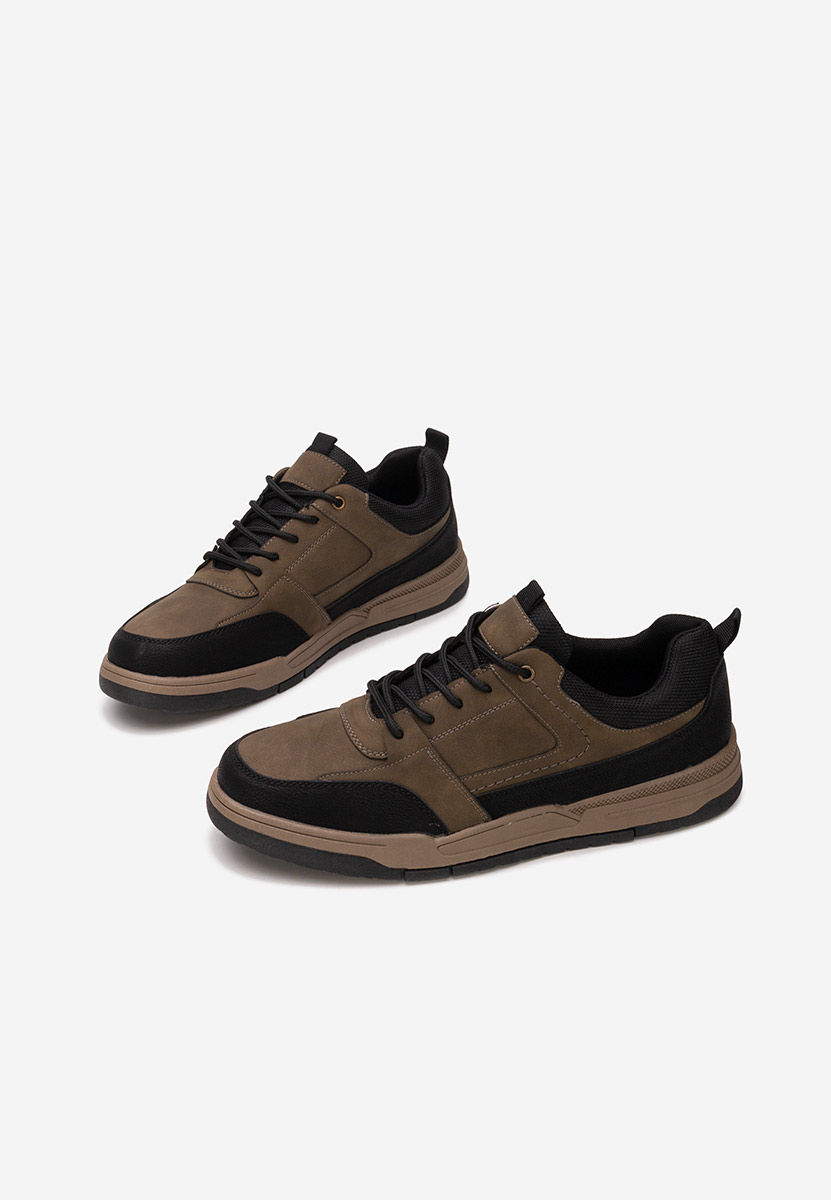 Brązowe sneakersy męskie Crisan