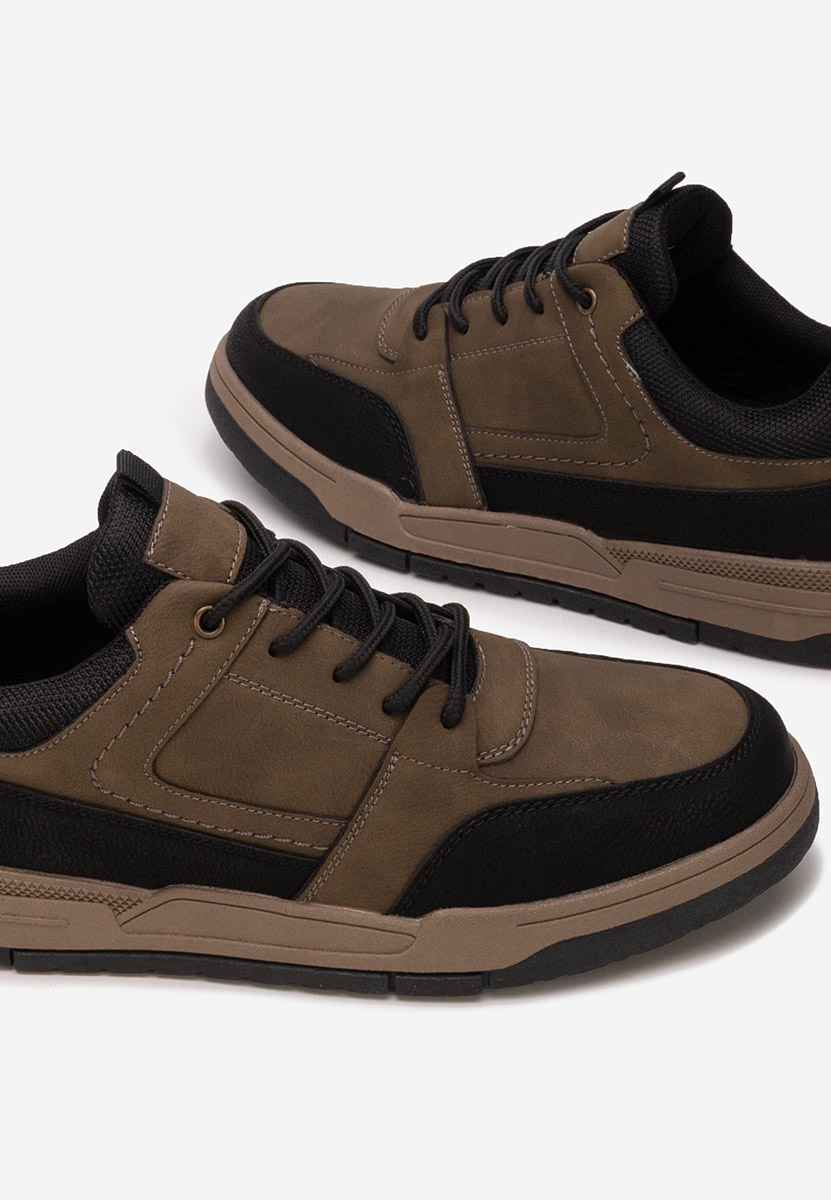 Brązowe sneakersy męskie Crisan