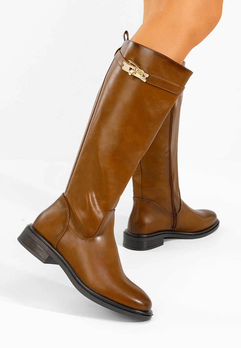 Camelowe oficerki damskie Marquerite