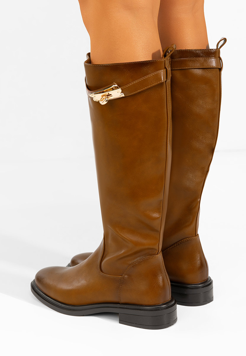 Camelowe oficerki damskie Marquerite