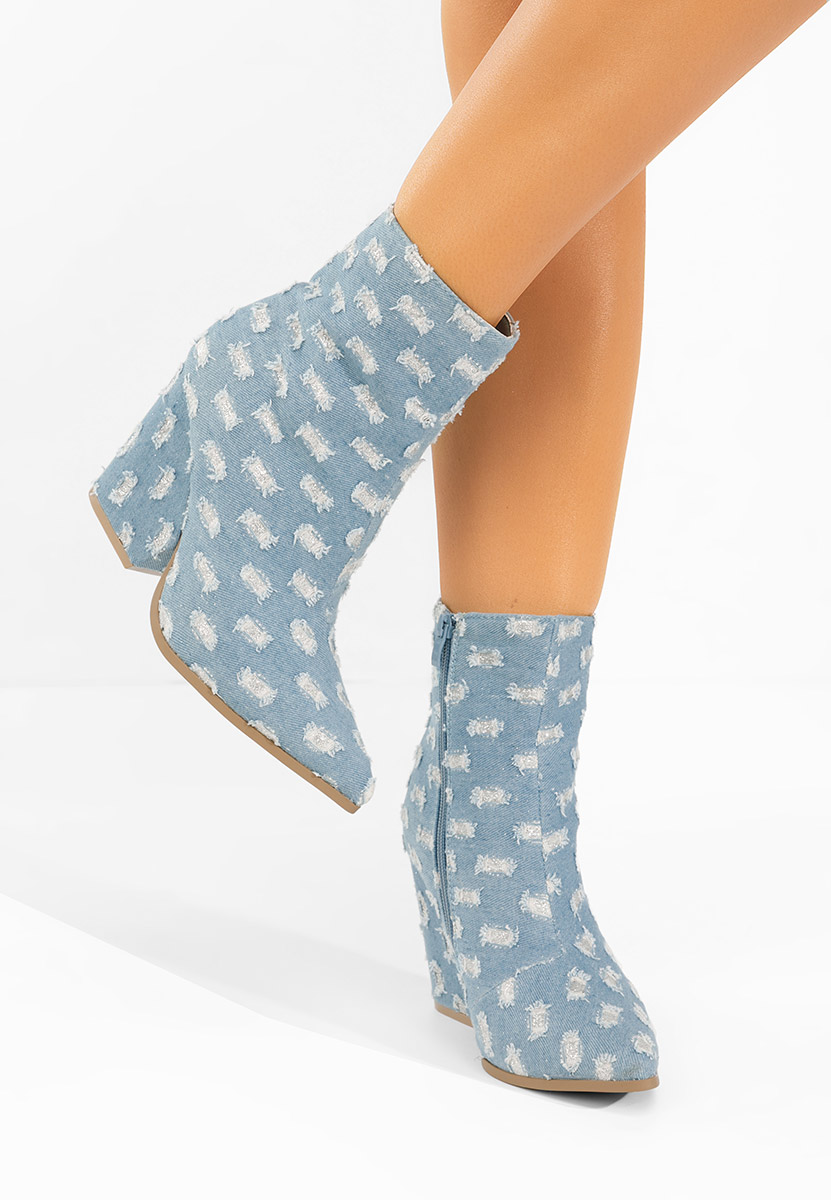 Granatowe kowbojki damskie Lariza V2