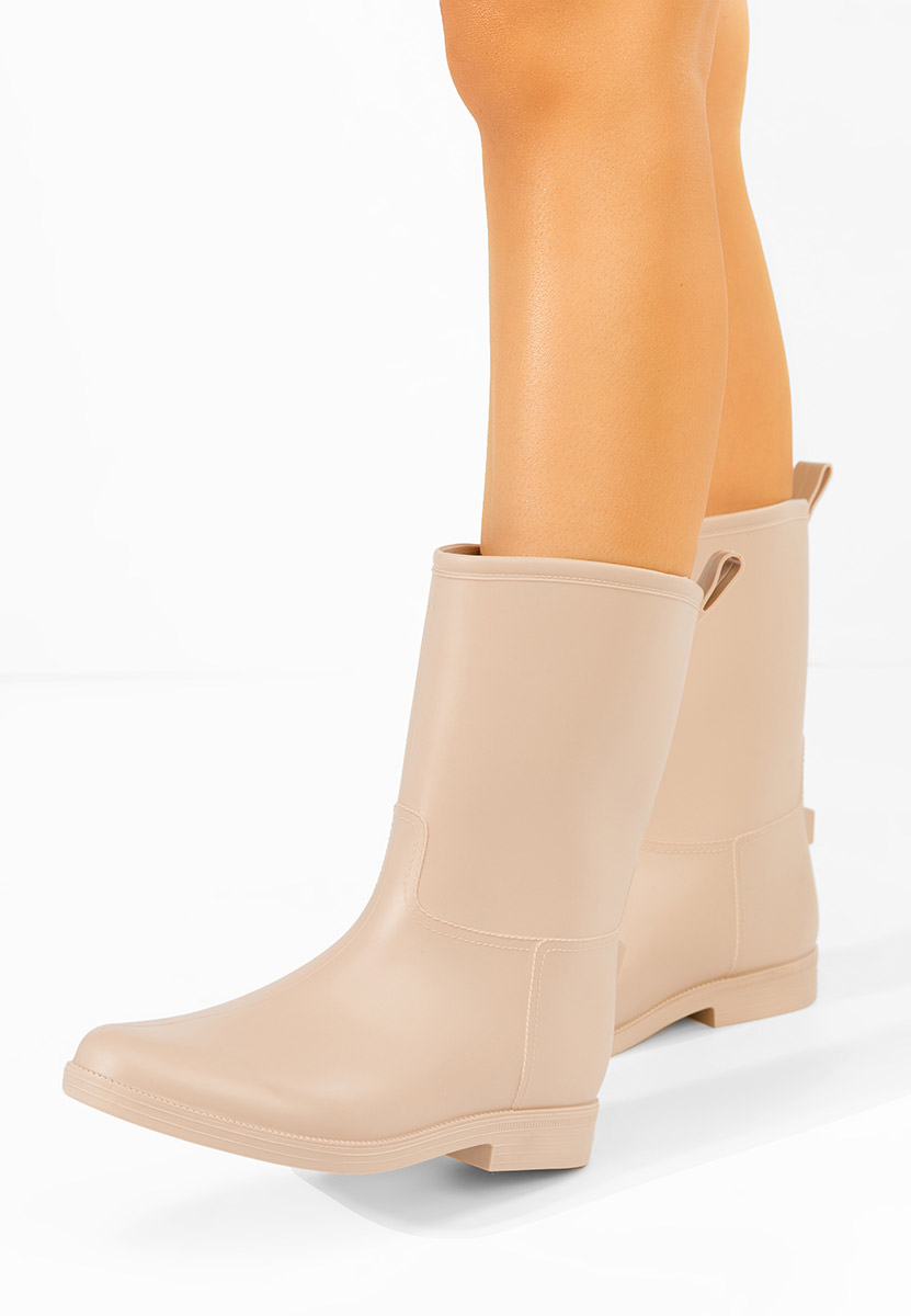 Beżowe kalosze damskie Elisea