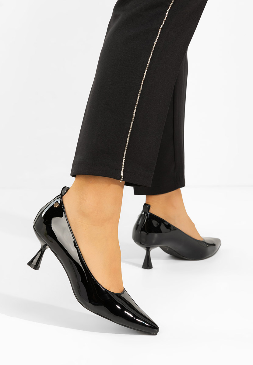 Czarne czółenka na szpilce Ovelira V2