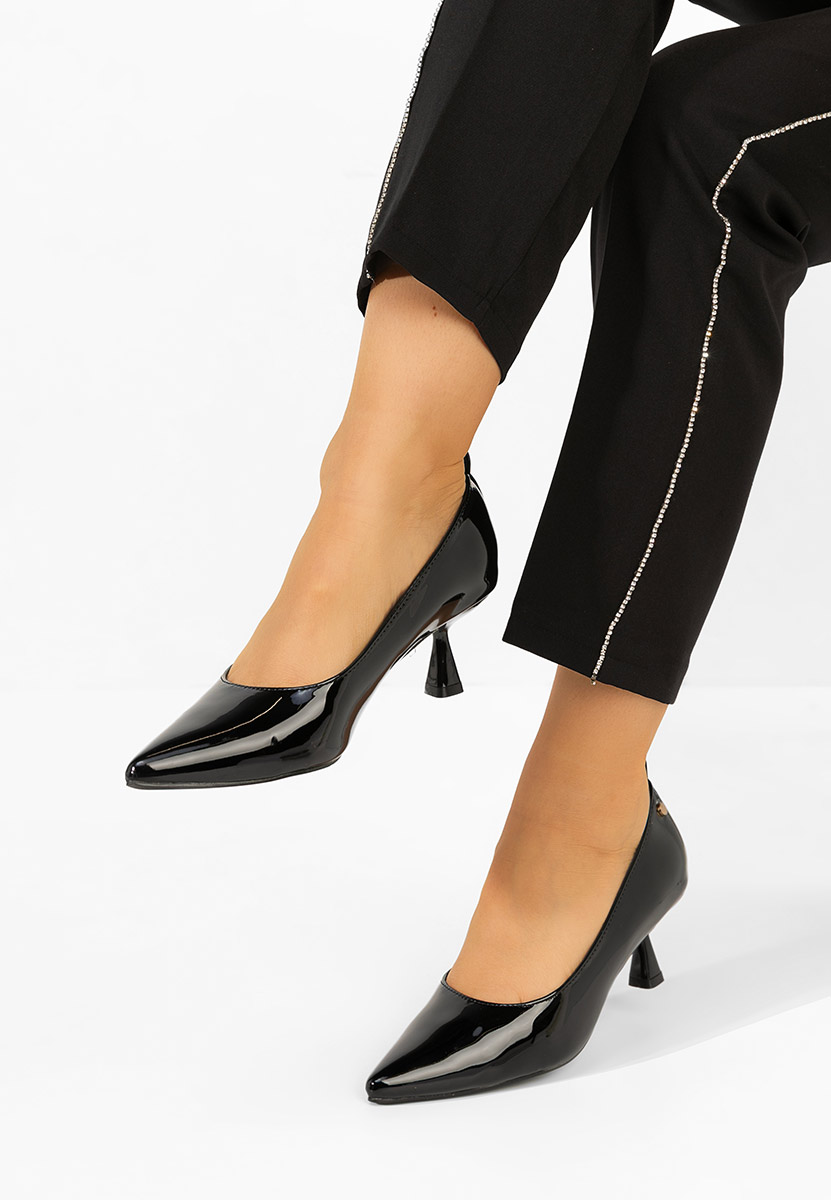 Czarne czółenka na szpilce Ovelira V2