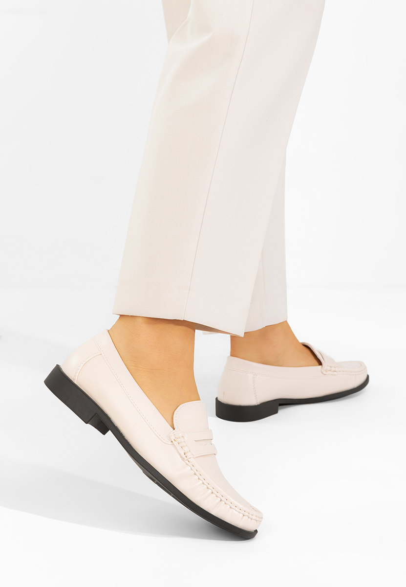 Beżowe mokasyny damskie Matildia