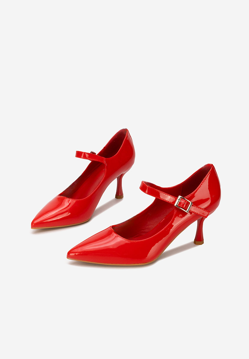 Czerwone czółenka na szpilce Rosilla