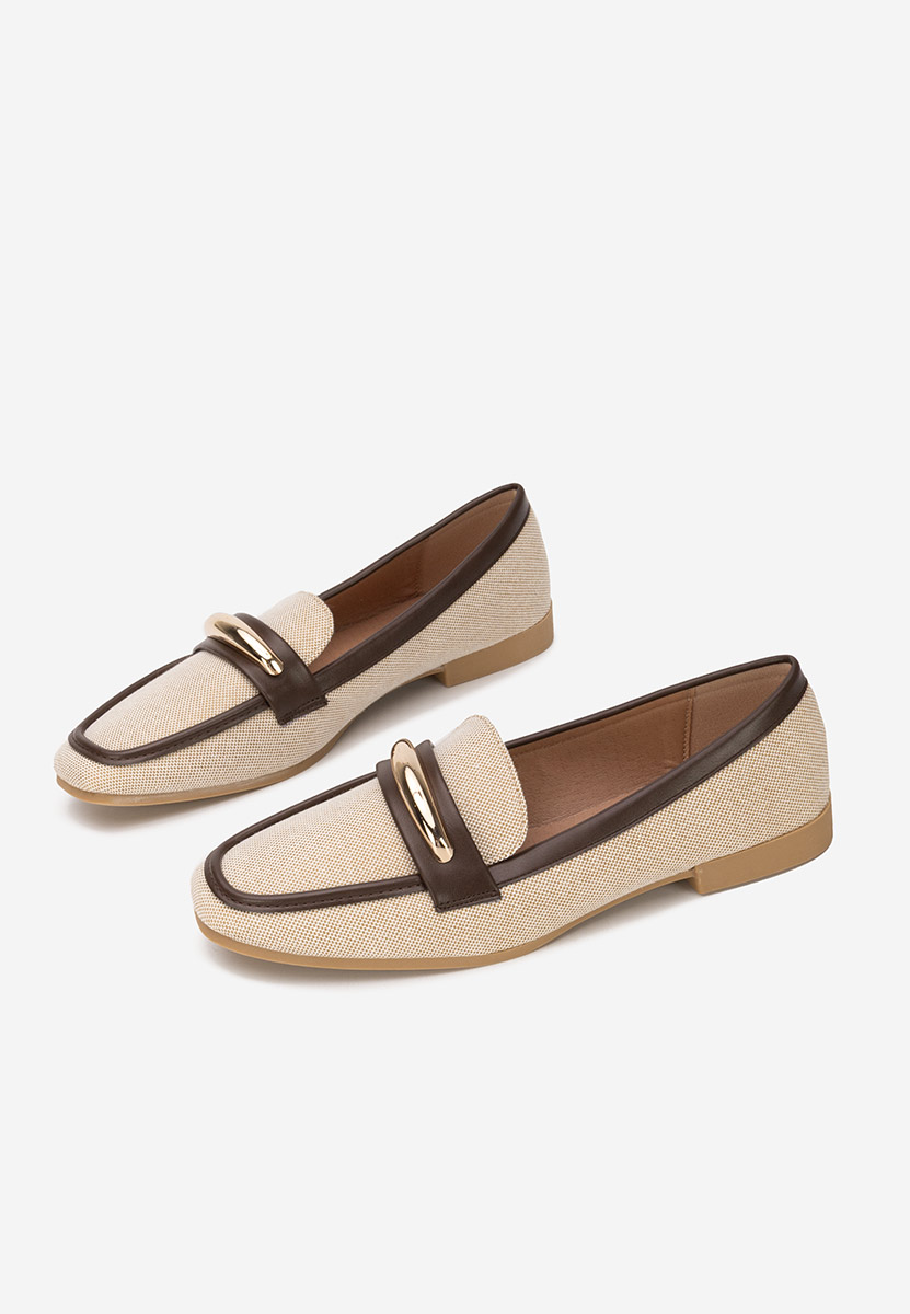 Beżowe mokasyny damskie Meliania