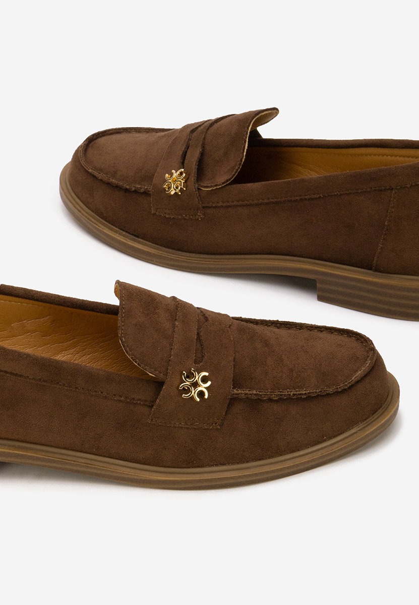 Brązowe mokasyny damskie Tisera