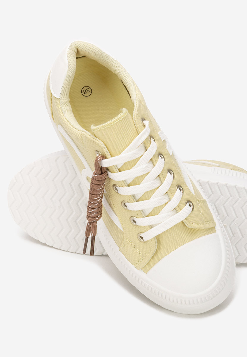 Żółte sneakersy na platformie Altamira