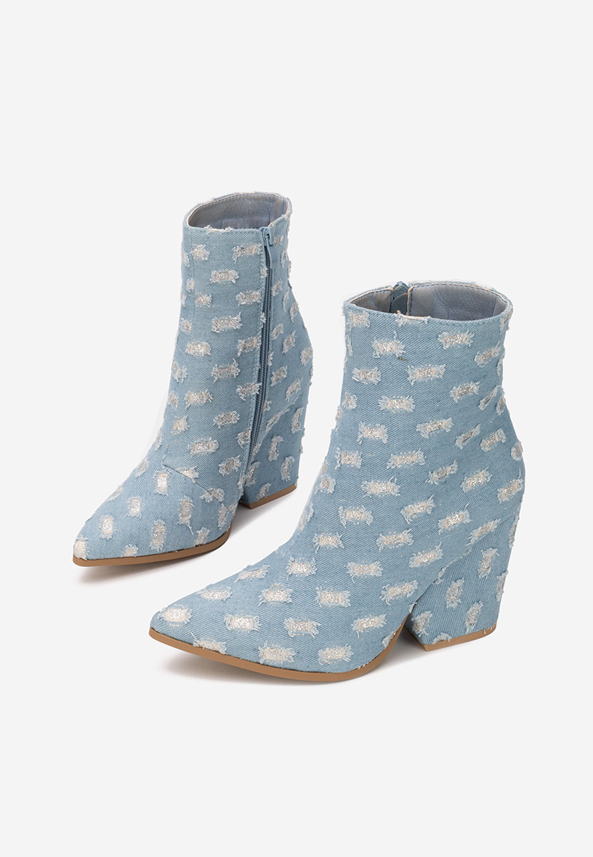 Granatowe kowbojki damskie Lariza V2