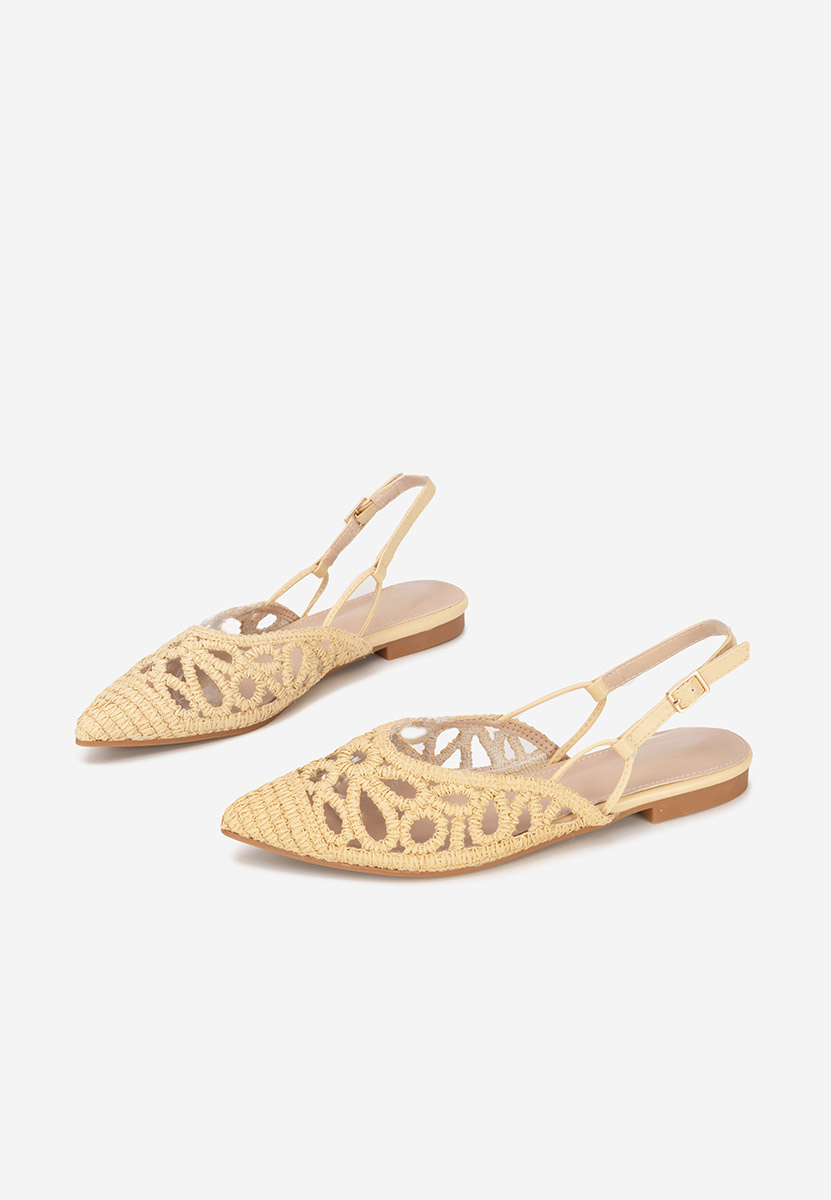 Beżowe baleriny damskie Sharie