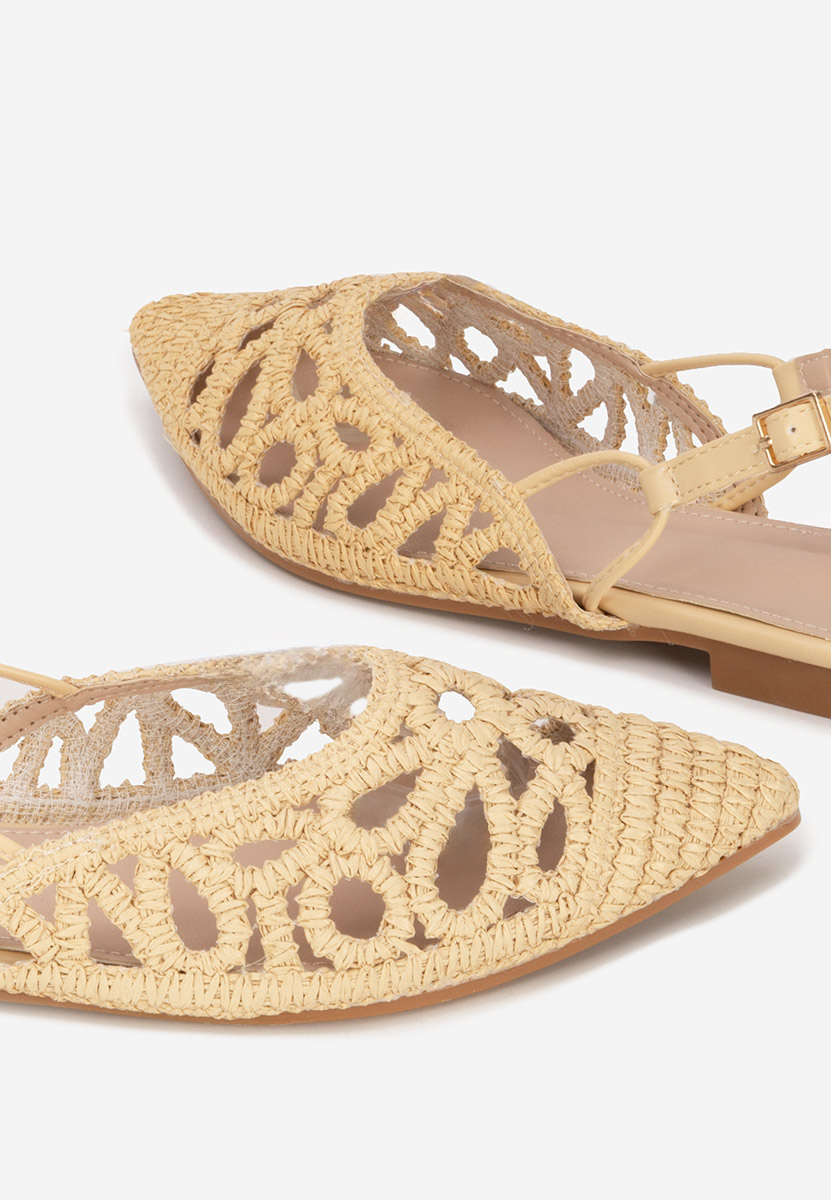 Beżowe baleriny damskie Sharie