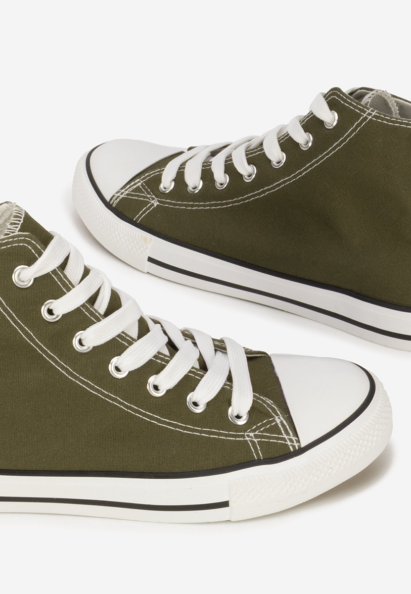 Zielone trampki damskie Cassara