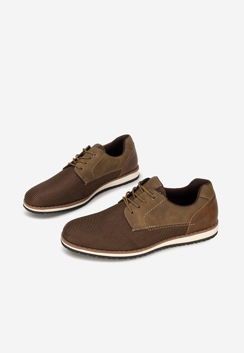 Brązowe półbuty męskie Alfonso