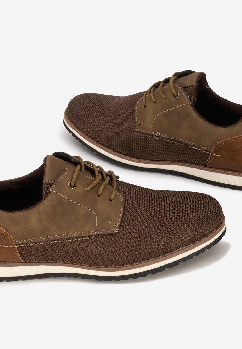 Brązowe półbuty męskie Alfonso