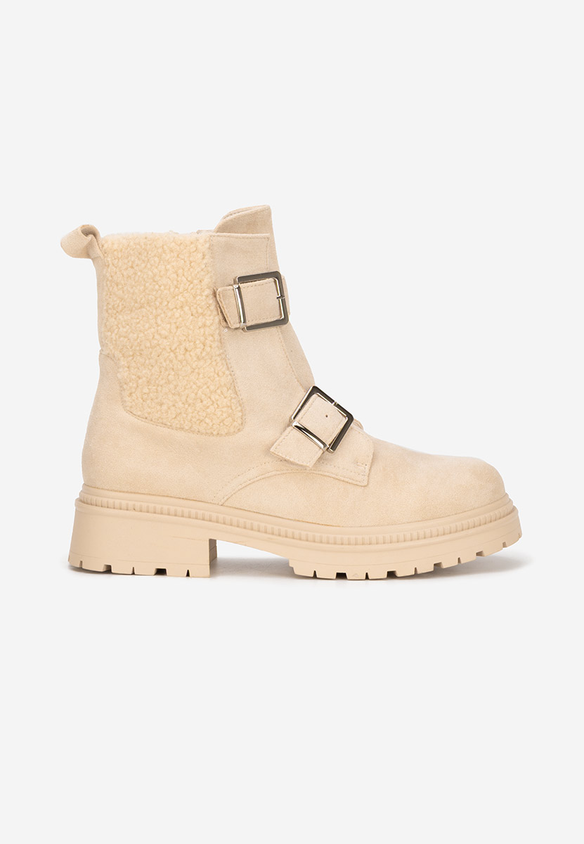 Beżowe kozaki damskie Darisa