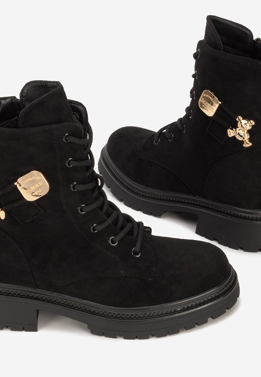 Czarne trapery damskie Harriett