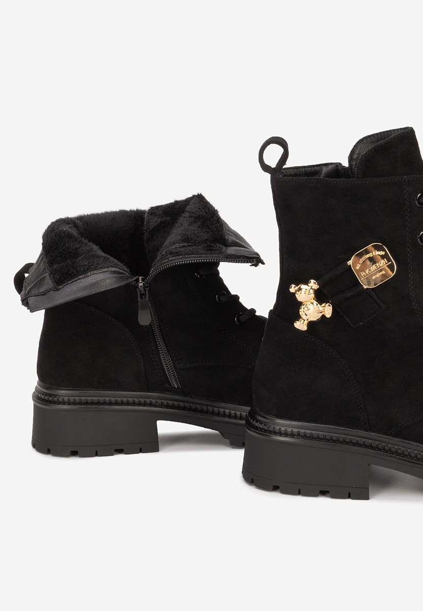 Czarne trapery damskie Harriett