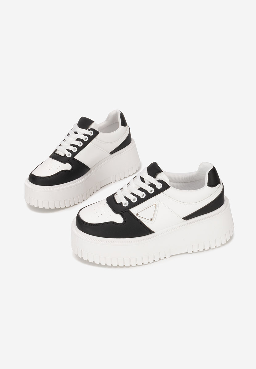 Czarne sneakersy na platformie Madaline