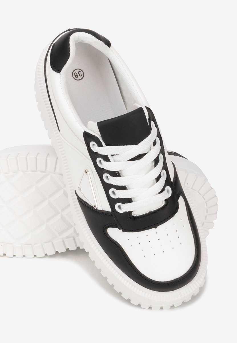 Czarne sneakersy na platformie Madaline