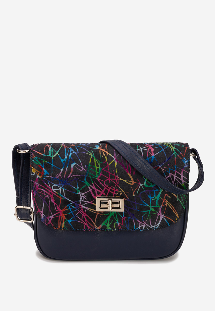 Granatowe torebka na ramię Fliora V3