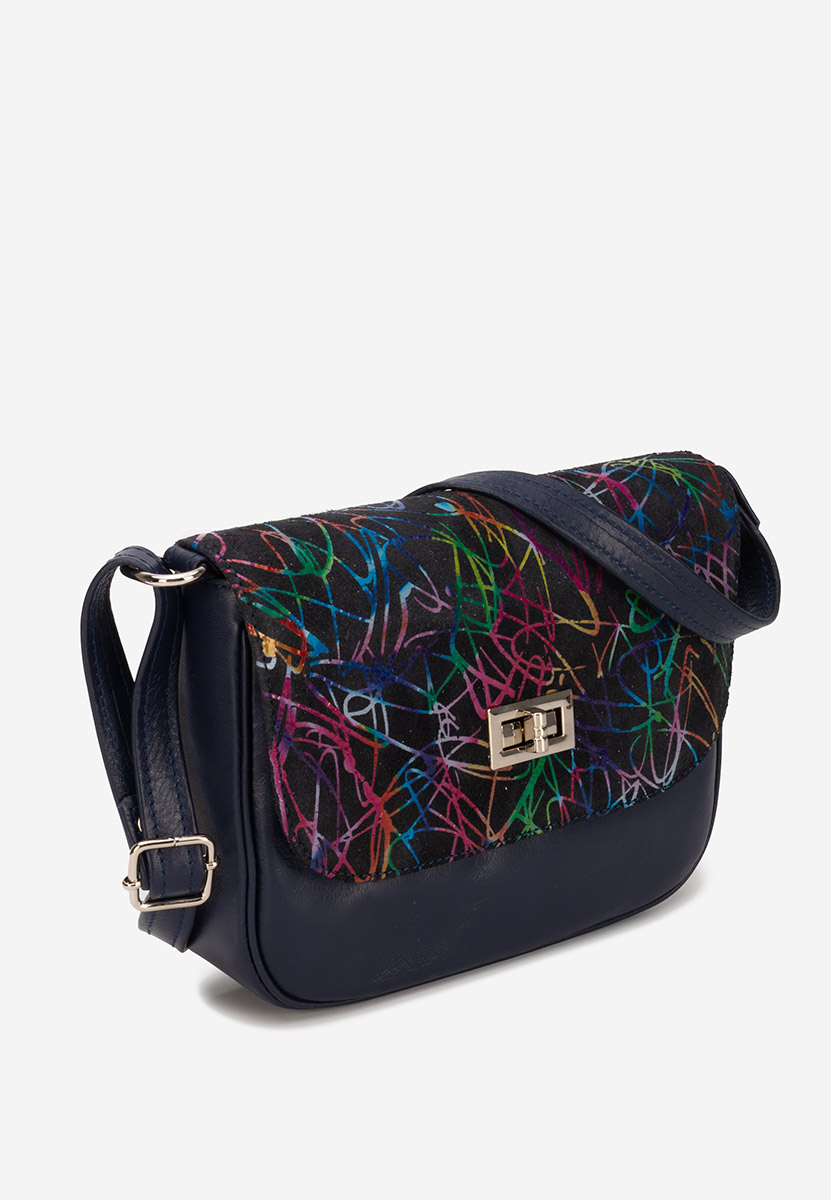 Granatowe torebka na ramię Fliora V3