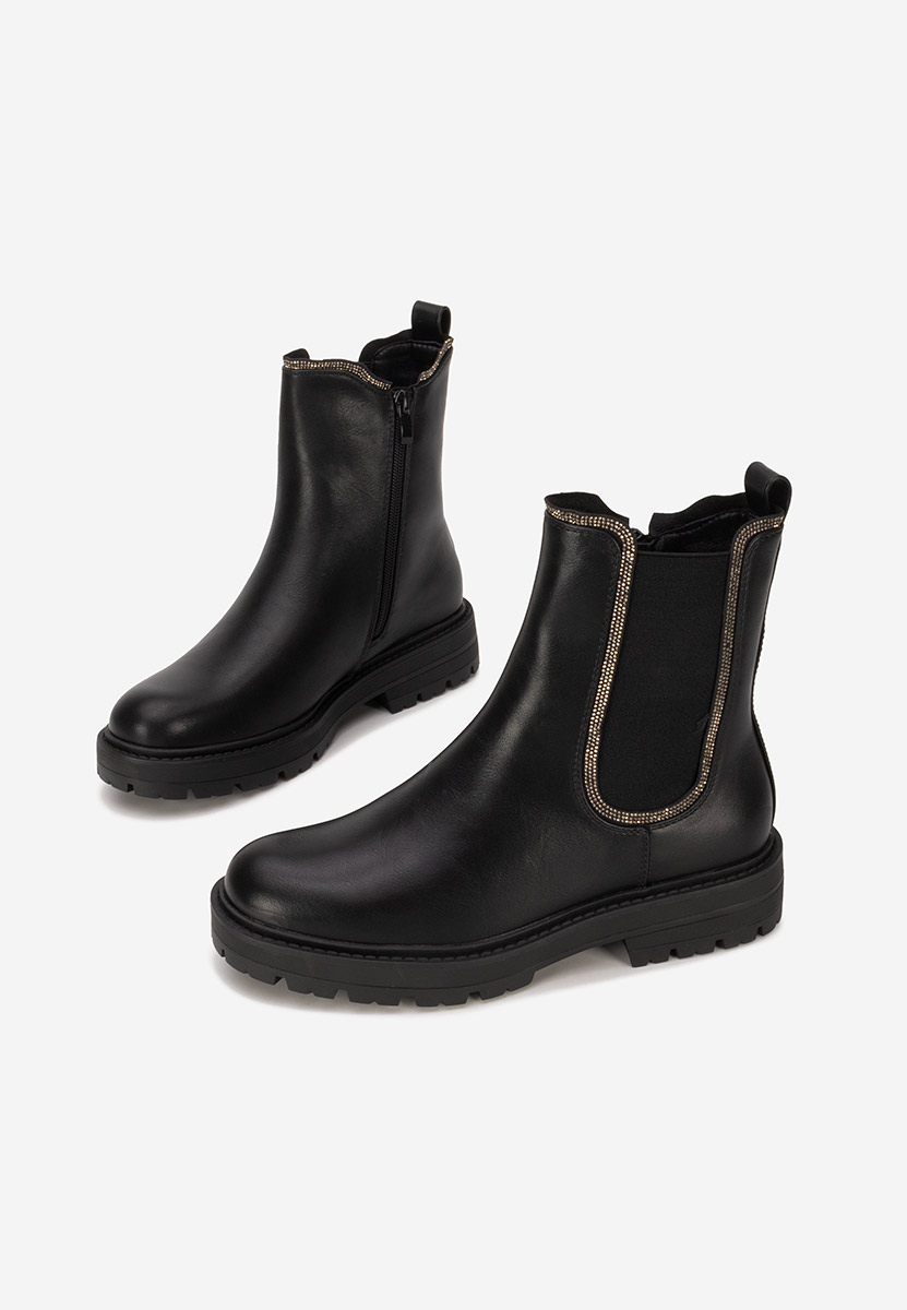 Czarne botki chelsea Brisaya