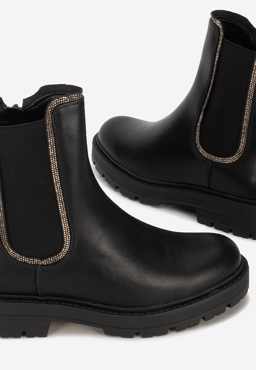 Czarne botki chelsea Brisaya