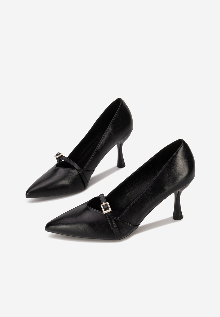 Czarne czółenka na szpilce Ashlee