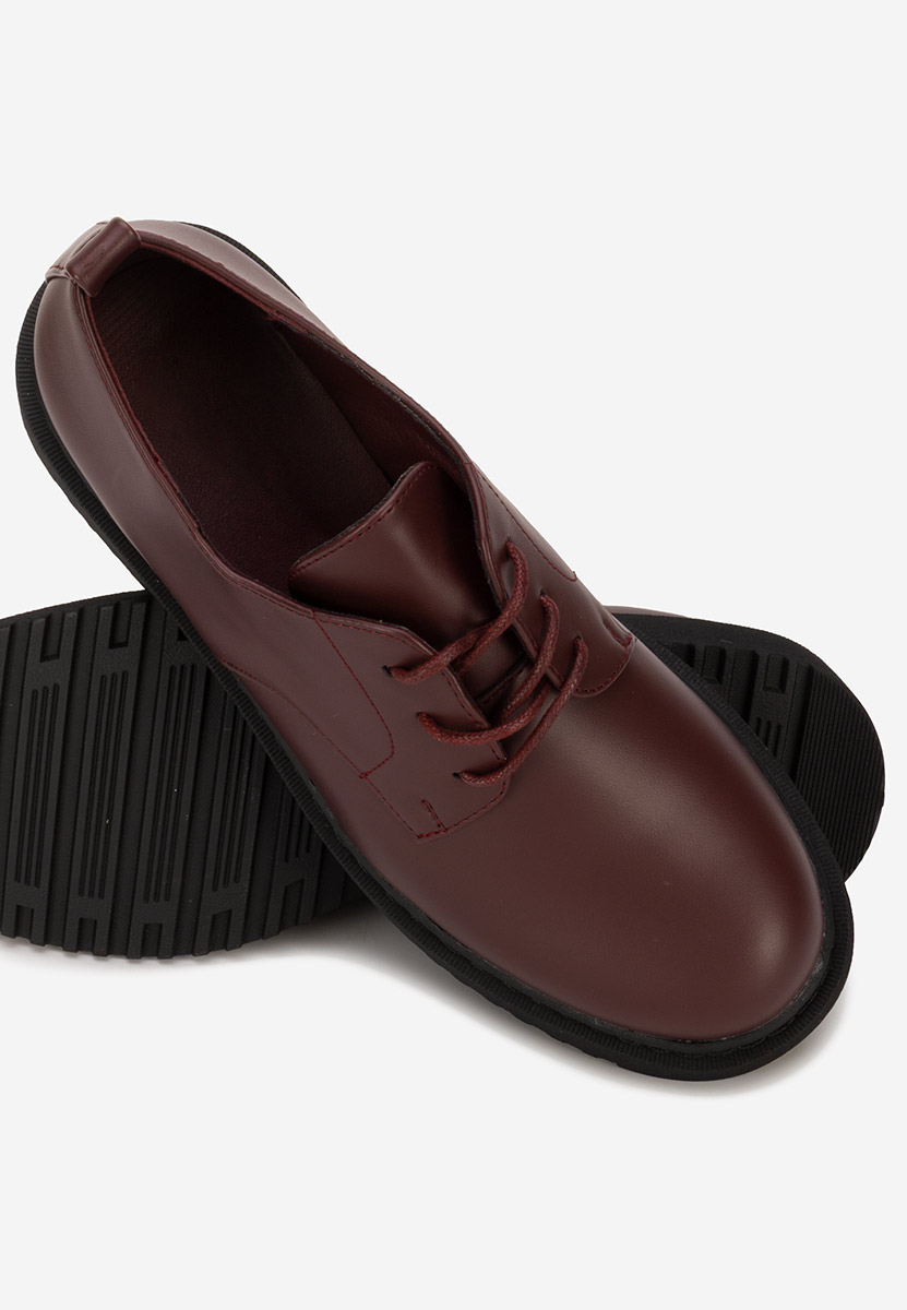 Bordowe półbuty damskie Cherelle