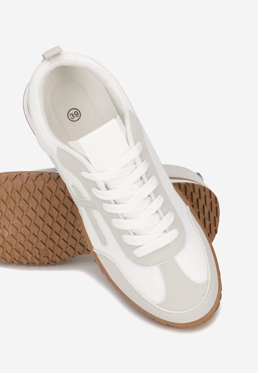 Białe sneakersy damskie Loriva